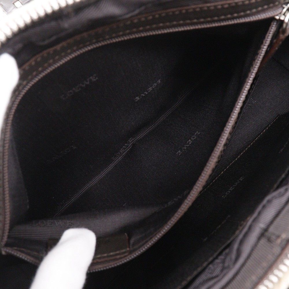 Loewe Loewe Vintage Anagram Handbag Canvas with Leather Size ONE SIZE - 9 Thumbnail