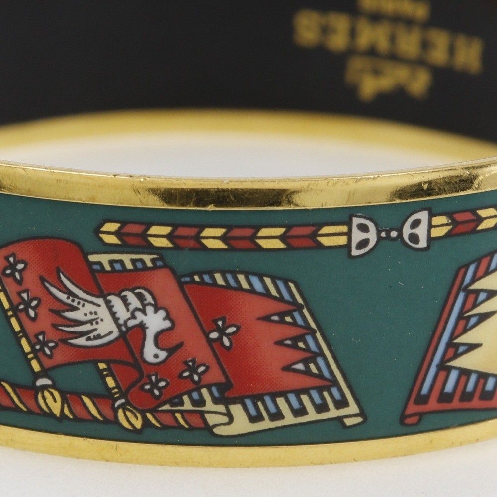 Hermes Hermes Caleche Bangle Bracelet Enamel Size ONE SIZE - 4 Thumbnail