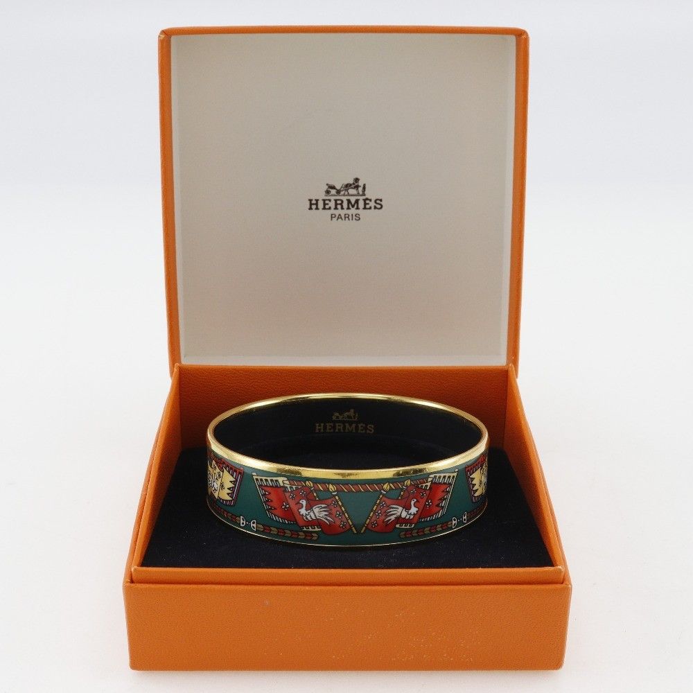 Hermes Hermes Caleche Bangle Bracelet Enamel Size ONE SIZE - 7 Thumbnail