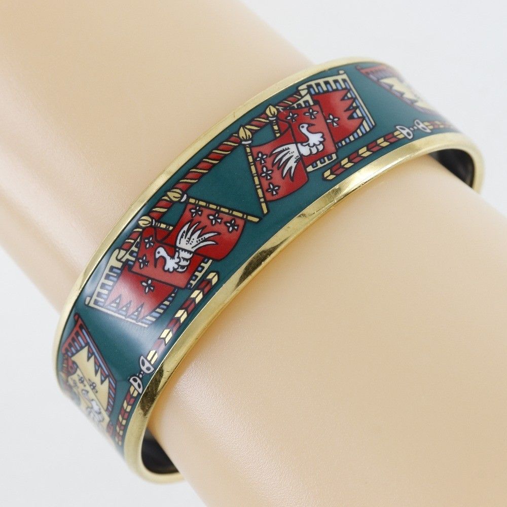 Hermes Hermes Caleche Bangle Bracelet Enamel Size ONE SIZE - 2 Thumbnail