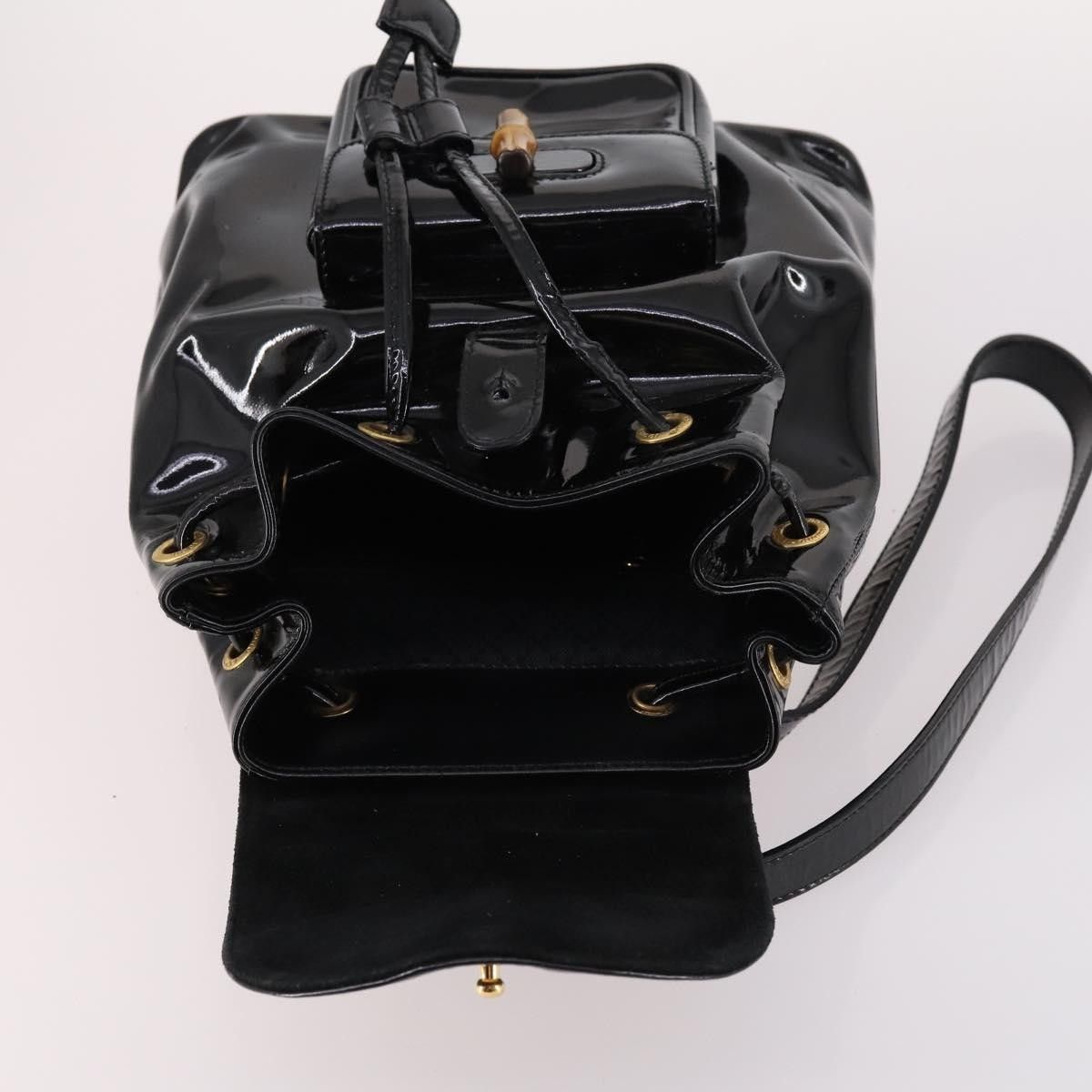 Gucci Gucci Vintage Bamboo Backpack Patent Size ONE SIZE - 20 Thumbnail