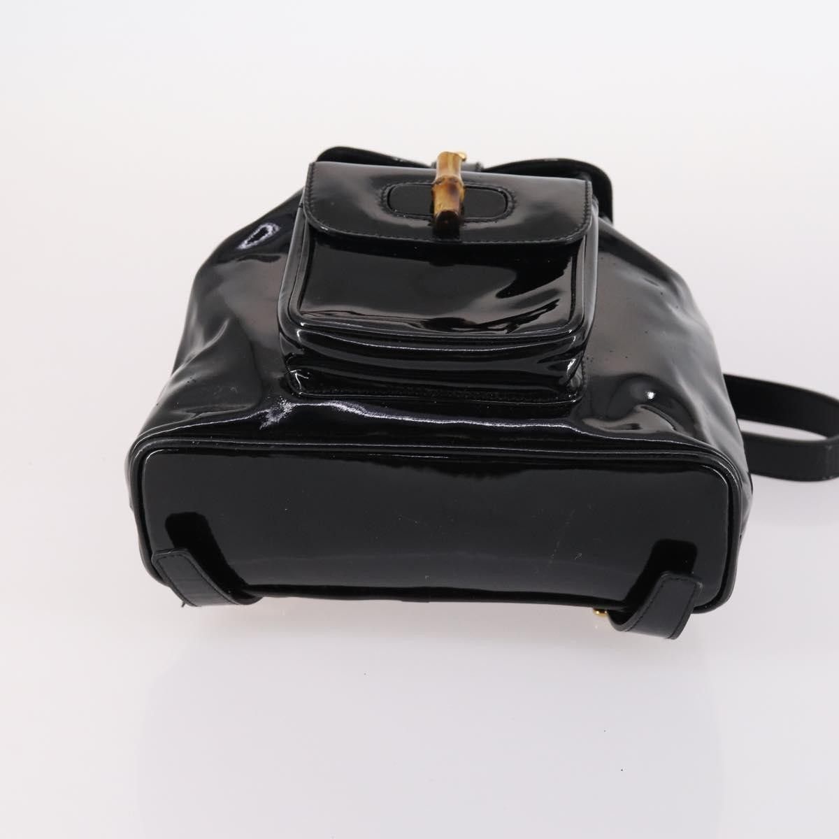 Gucci Gucci Vintage Bamboo Backpack Patent Size ONE SIZE - 19 Thumbnail