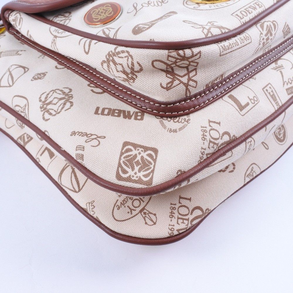Loewe Loewe Pin batch shoulder bag Canvas and suede Size ONE SIZE - 5 Thumbnail