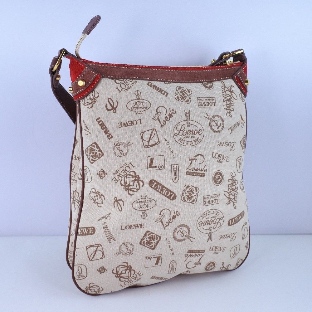 Loewe Loewe Pin batch shoulder bag Canvas and suede Size ONE SIZE - 2 Thumbnail