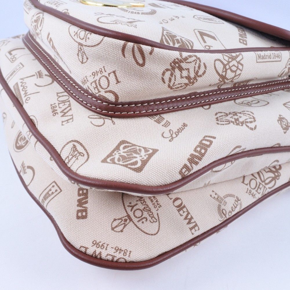 Loewe Loewe Pin batch shoulder bag Canvas and suede Size ONE SIZE - 4 Thumbnail