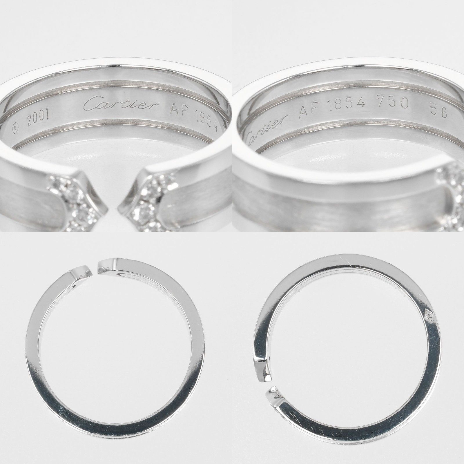 Cartier Cartier 2C de cartier 18K white Gold Size ONE SIZE - 5 Thumbnail