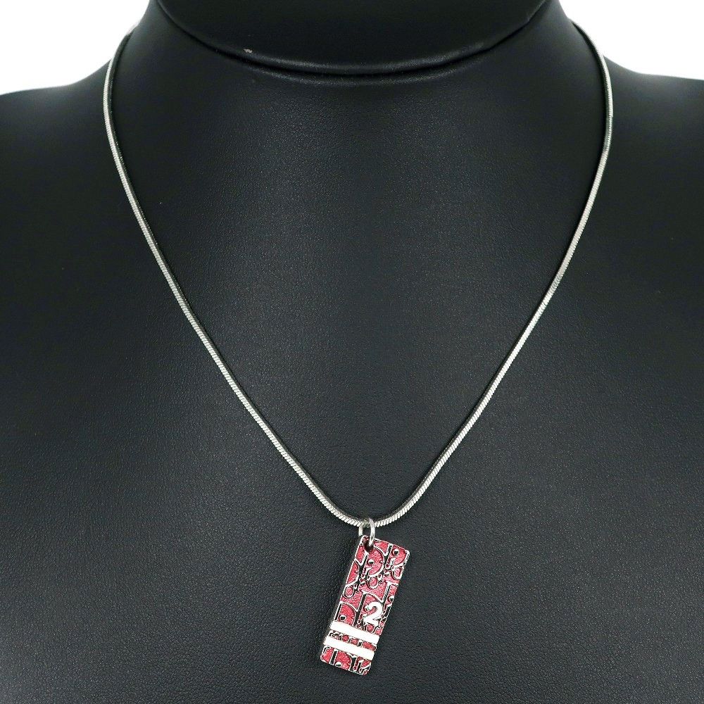 Dior Christian Dior Trotter Motif Necklace Engraved Metal Size ONE SIZE - 6 Thumbnail