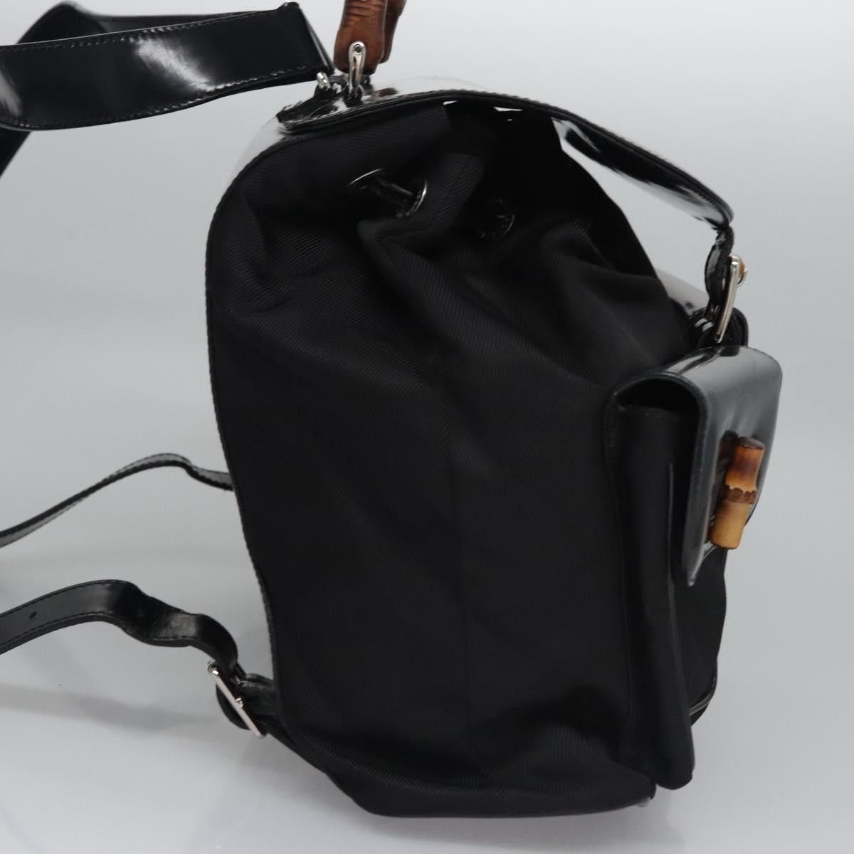 Gucci Gucci Vintage Bamboo Backpack Patent Size ONE SIZE - 4 Thumbnail