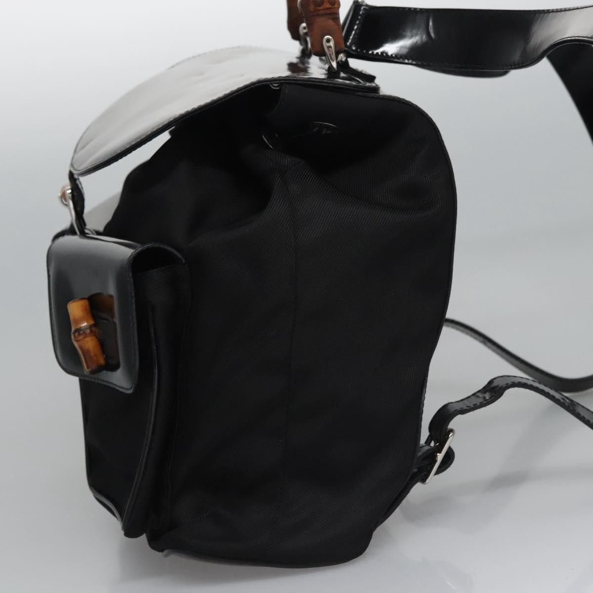 Gucci Gucci Vintage Bamboo Backpack Patent Size ONE SIZE - 3 Thumbnail