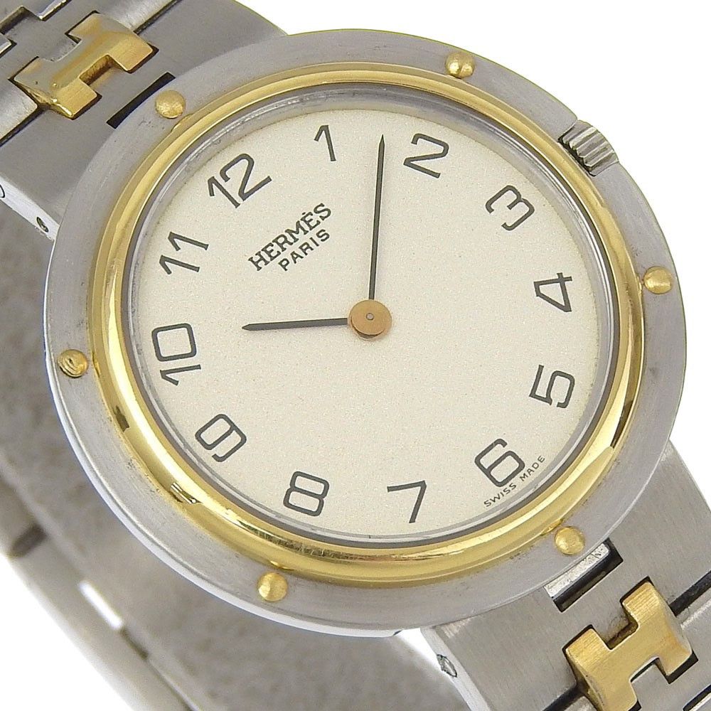 Hermes Hermes Profile Quartz Watch Stainless Steel and Plated Metal Size ONE SIZE - 8 Thumbnail