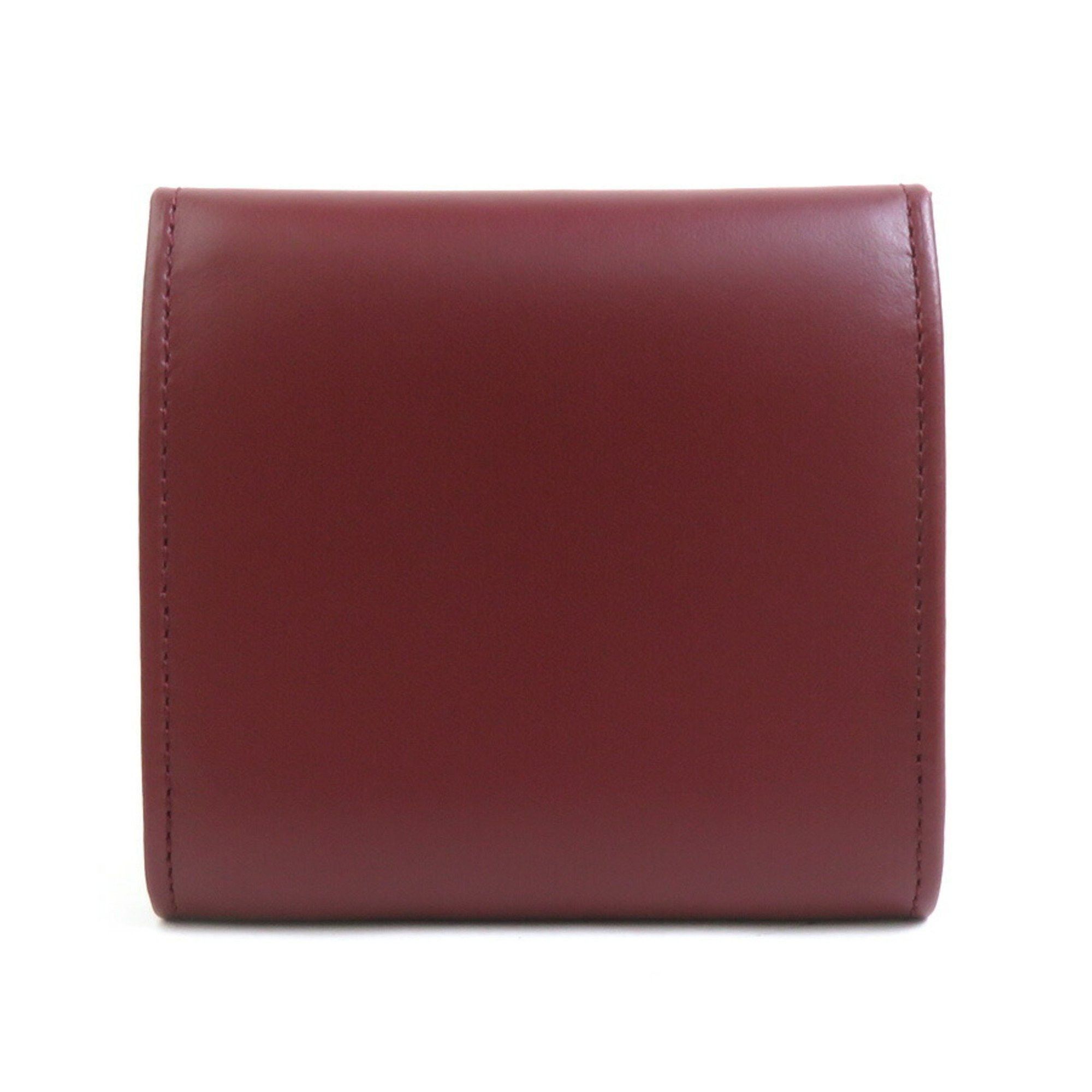 Cartier Cartier Must Line Leather Wallet/Coin Case, Bordeaux, Men's/Women's, H31639a Size ONE SIZE - 2 Thumbnail
