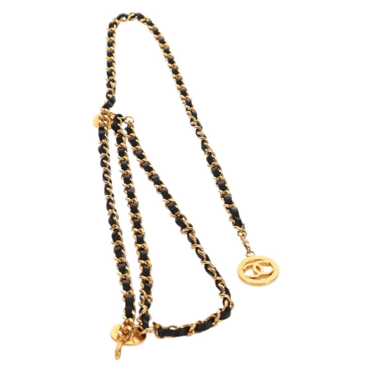 Chanel Chanel Vintage Multi-Chain Medallion Belt Metal and Leather Size ONE SIZE - 13 Thumbnail