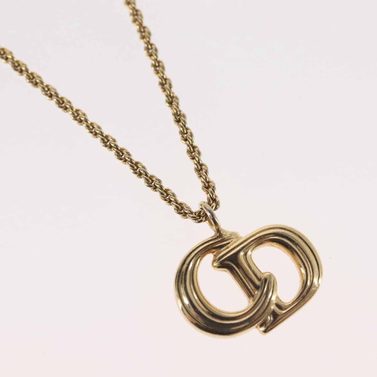 Dior Christian Dior CD Pendant Necklace Metal Size ONE SIZE - 3 Thumbnail