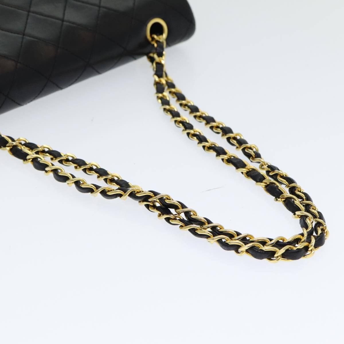 Chanel Chanel Vintage Classic Double Flap Bag Quilted Lambskin Size ONE SIZE - 7 Thumbnail