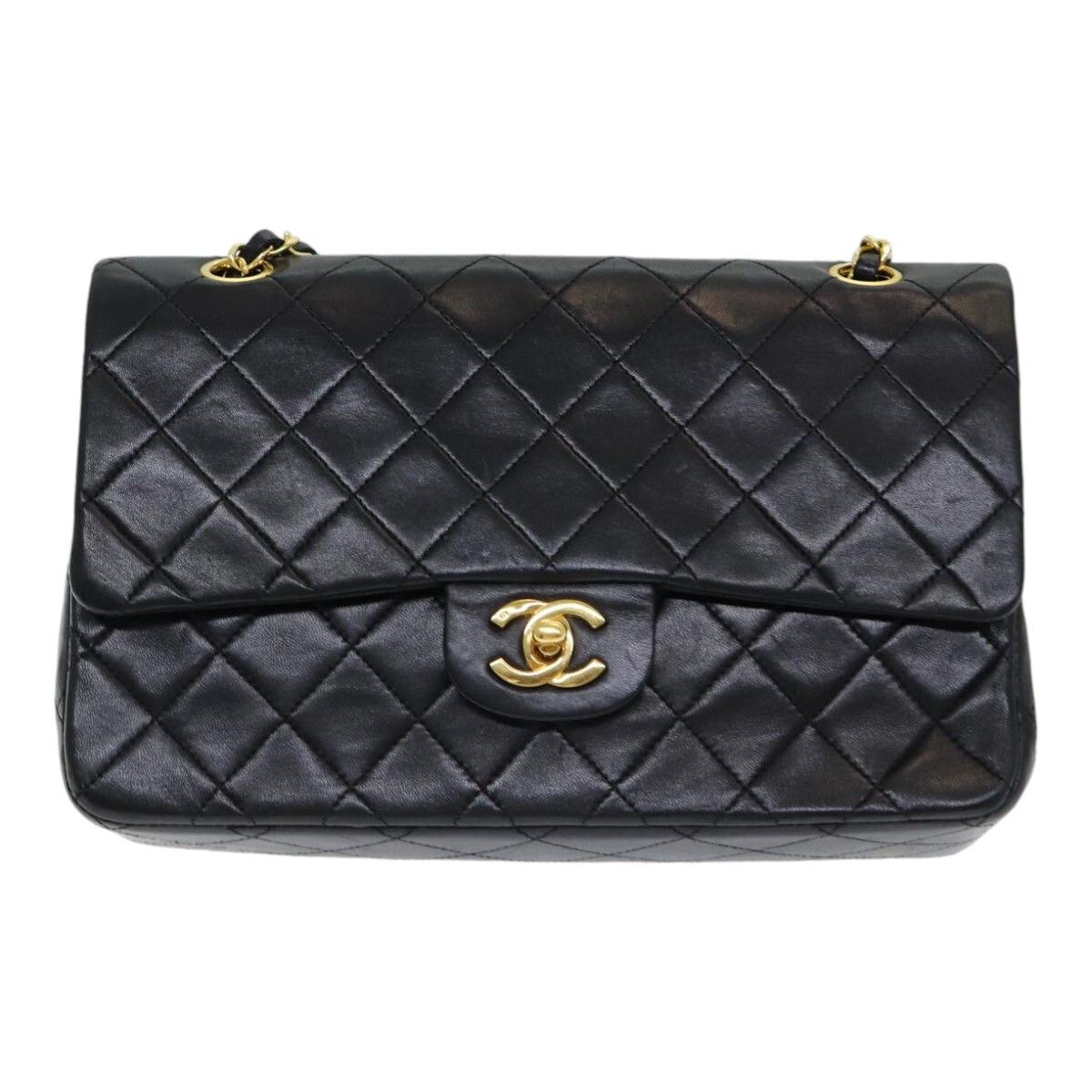 Chanel Chanel Vintage Classic Double Flap Bag Quilted Lambskin Size ONE SIZE - 13 Thumbnail