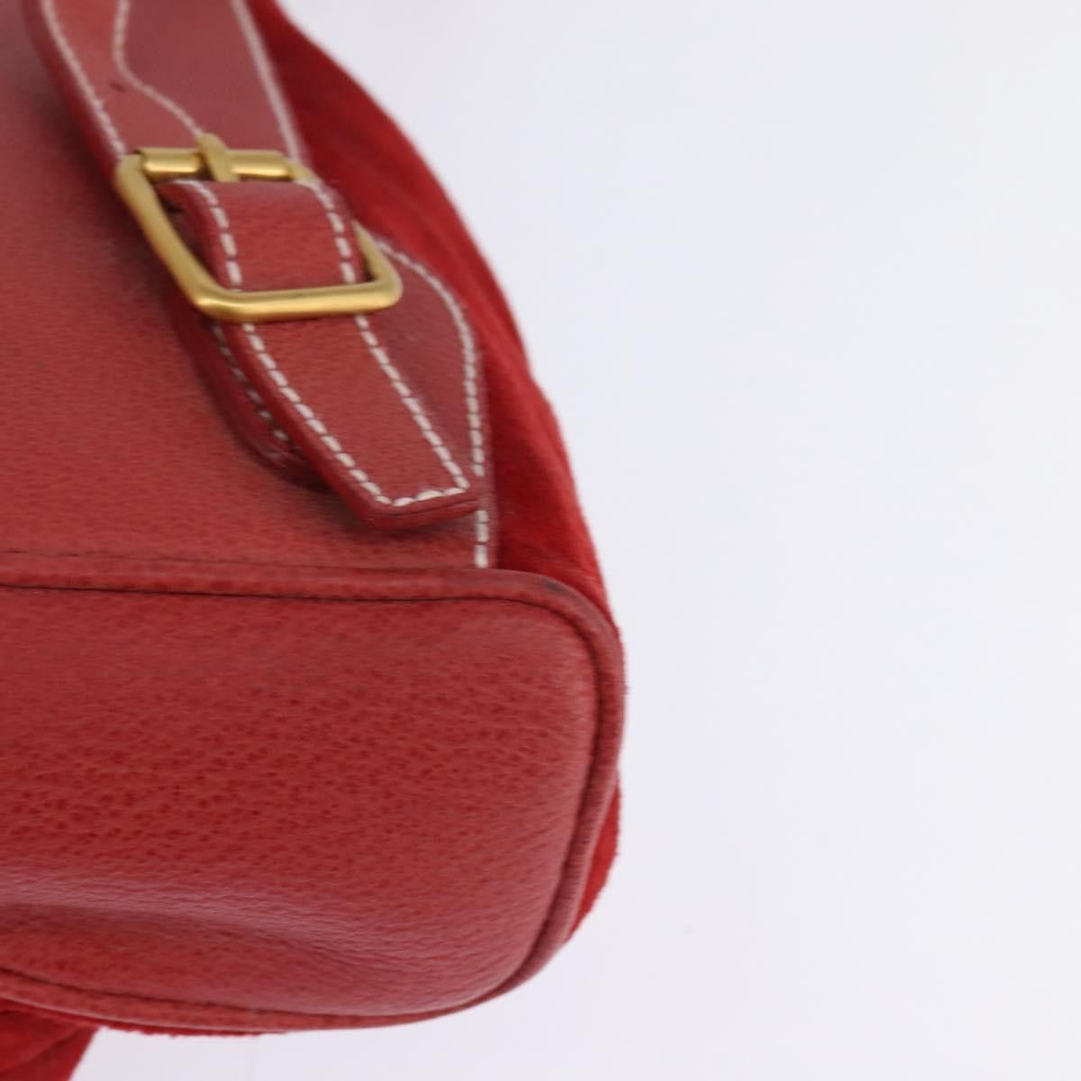 Gucci Gucci Vintage Bamboo Backpack Suede Size ONE SIZE - 11 Thumbnail