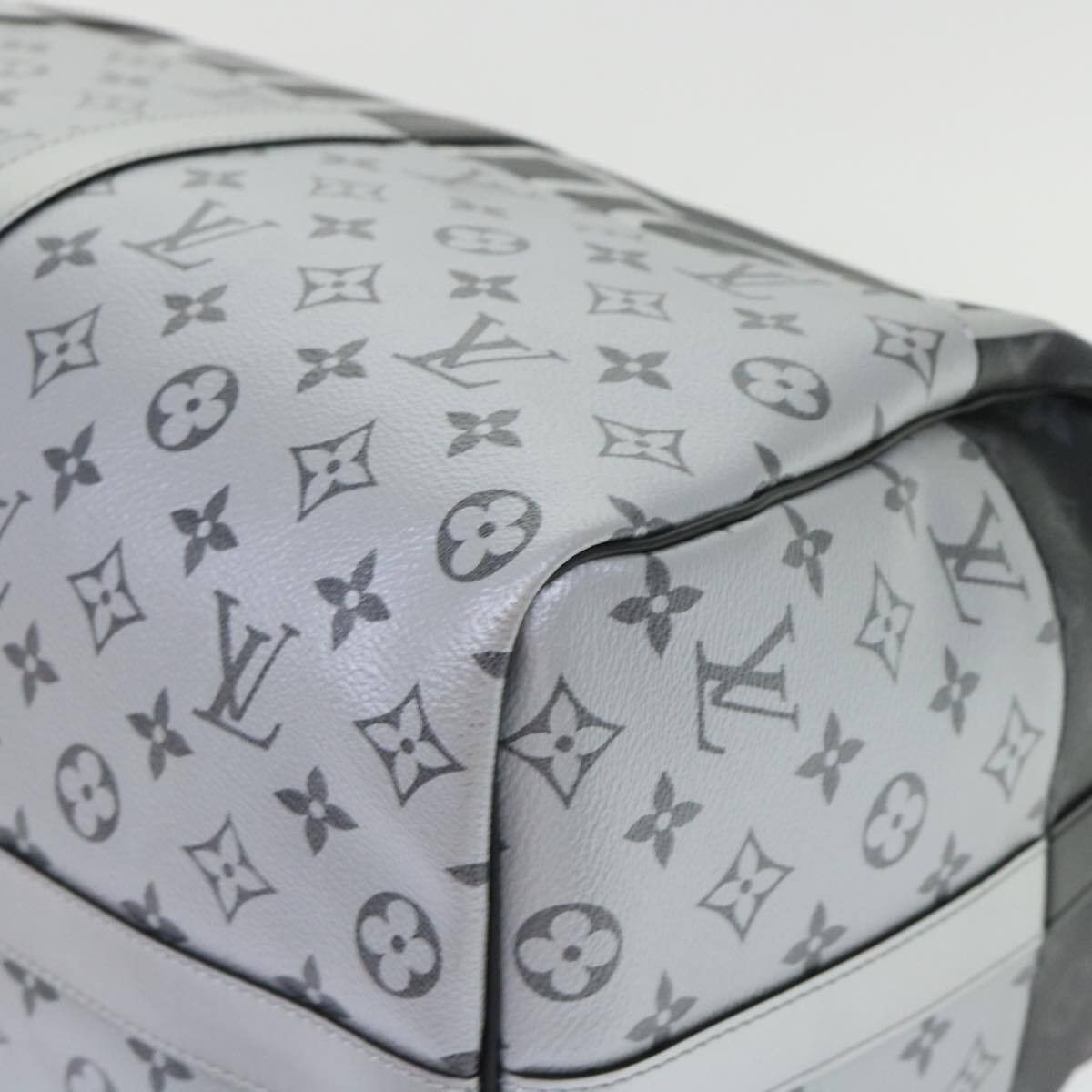 Louis Vuitton Louis Vuitton Keepall Bandouliere Bag Monogram Eclipse Split Canvas Size ONE SIZE - 9 Thumbnail