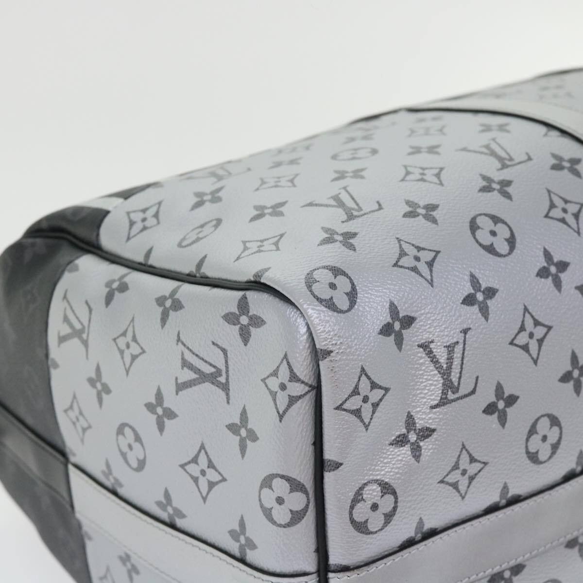 Louis Vuitton Louis Vuitton Keepall Bandouliere Bag Monogram Eclipse Split Canvas Size ONE SIZE - 10 Thumbnail
