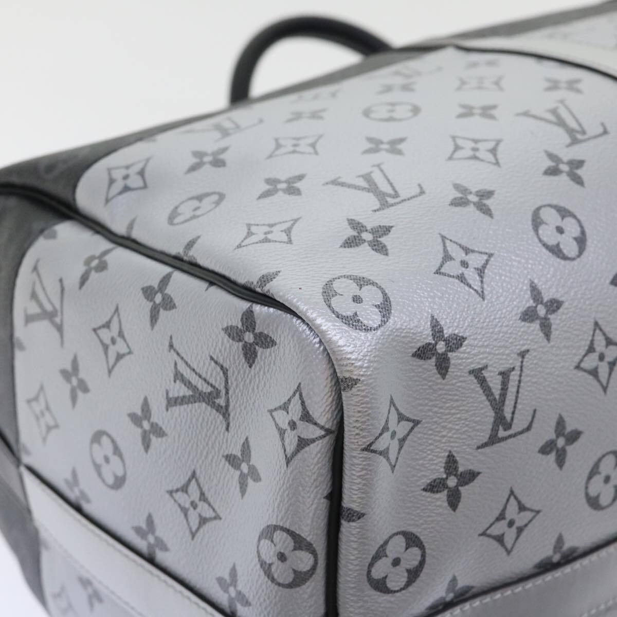 Louis Vuitton Louis Vuitton Keepall Bandouliere Bag Monogram Eclipse Split Canvas Size ONE SIZE - 12 Thumbnail