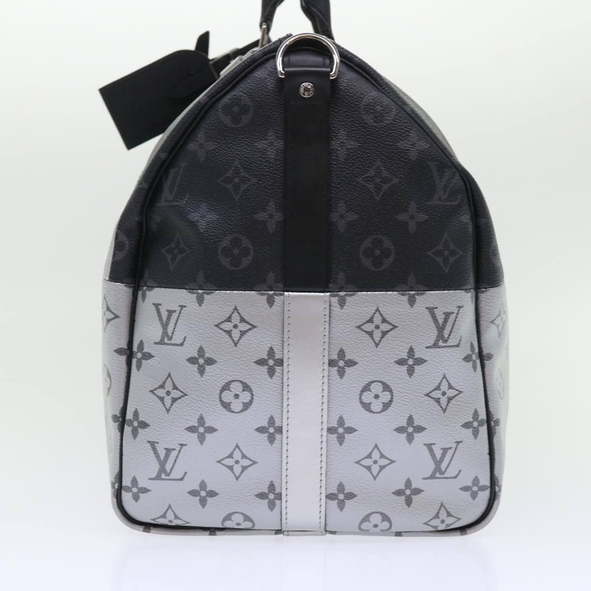 Louis Vuitton Louis Vuitton Keepall Bandouliere Bag Monogram Eclipse Split Canvas Size ONE SIZE - 3 Thumbnail