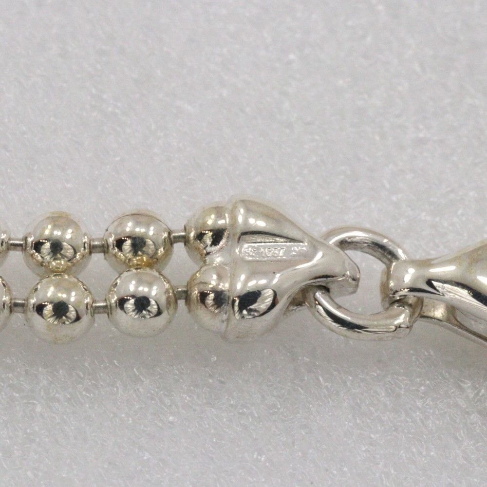 Gucci Gucci Logo Bar Double Ball Necklace Silver 925 Size ONE SIZE - 6 Thumbnail