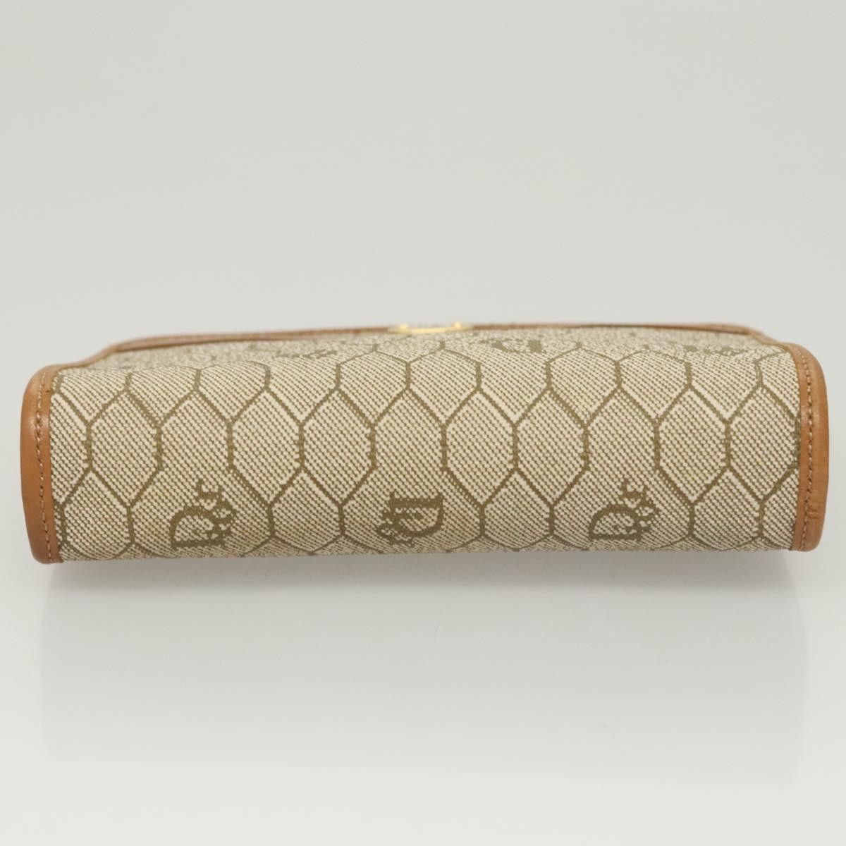 Dior Christian Dior Vintage Honeycomb Zip Pouch Coated Canvas Size ONE SIZE - 6 Thumbnail