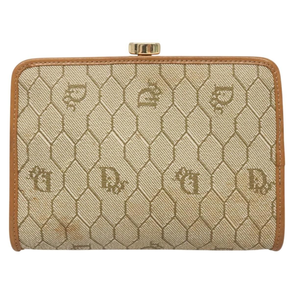 Dior Christian Dior Vintage Honeycomb Zip Pouch Coated Canvas Size ONE SIZE - 2 Thumbnail