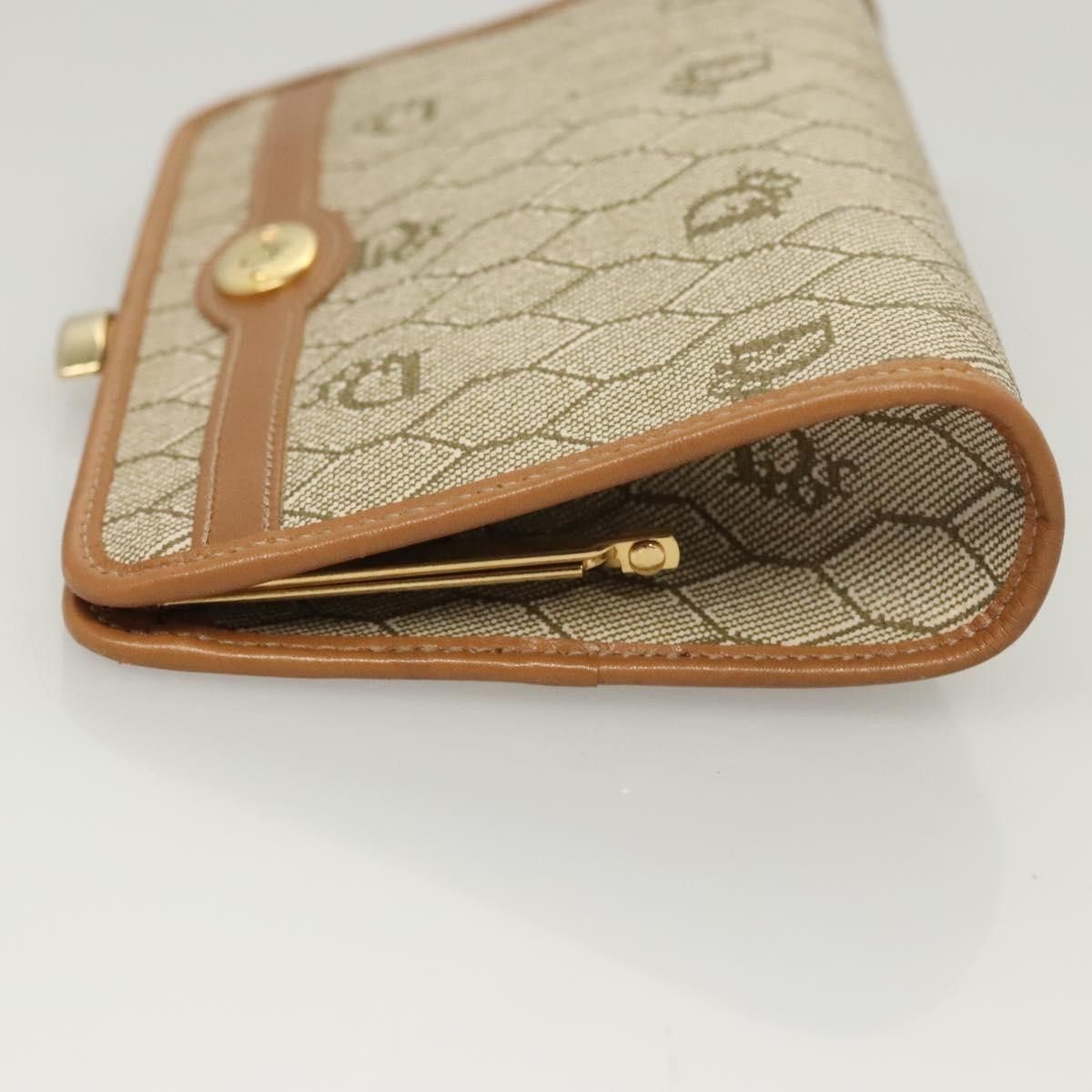 Dior Christian Dior Vintage Honeycomb Zip Pouch Coated Canvas Size ONE SIZE - 4 Thumbnail