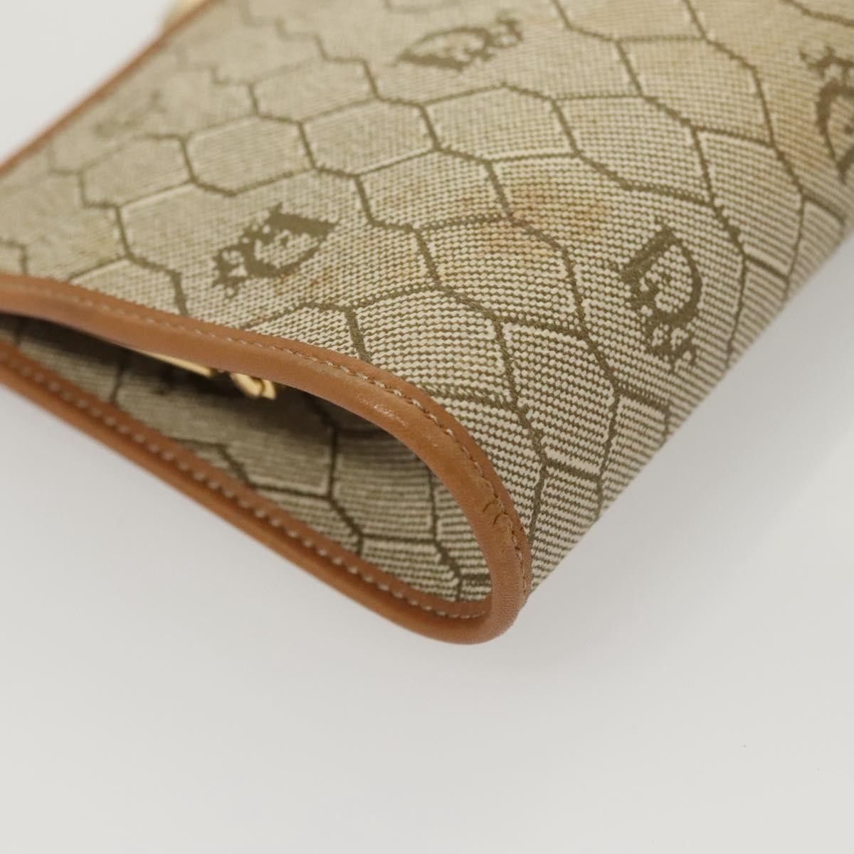 Dior Christian Dior Vintage Honeycomb Zip Pouch Coated Canvas Size ONE SIZE - 15 Thumbnail