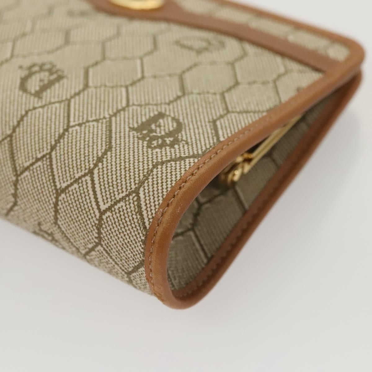 Dior Christian Dior Vintage Honeycomb Zip Pouch Coated Canvas Size ONE SIZE - 14 Thumbnail