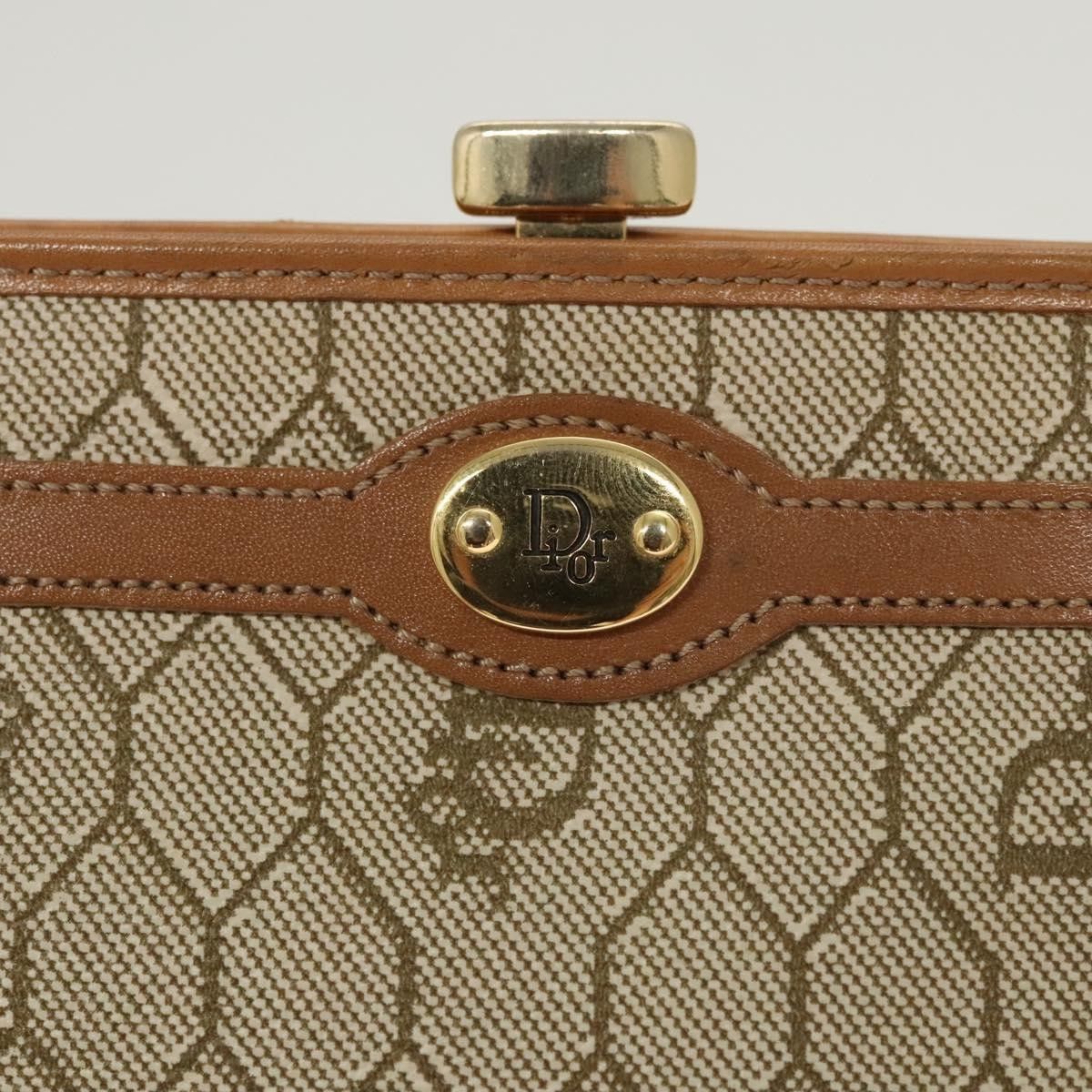 Dior Christian Dior Vintage Honeycomb Zip Pouch Coated Canvas Size ONE SIZE - 8 Thumbnail