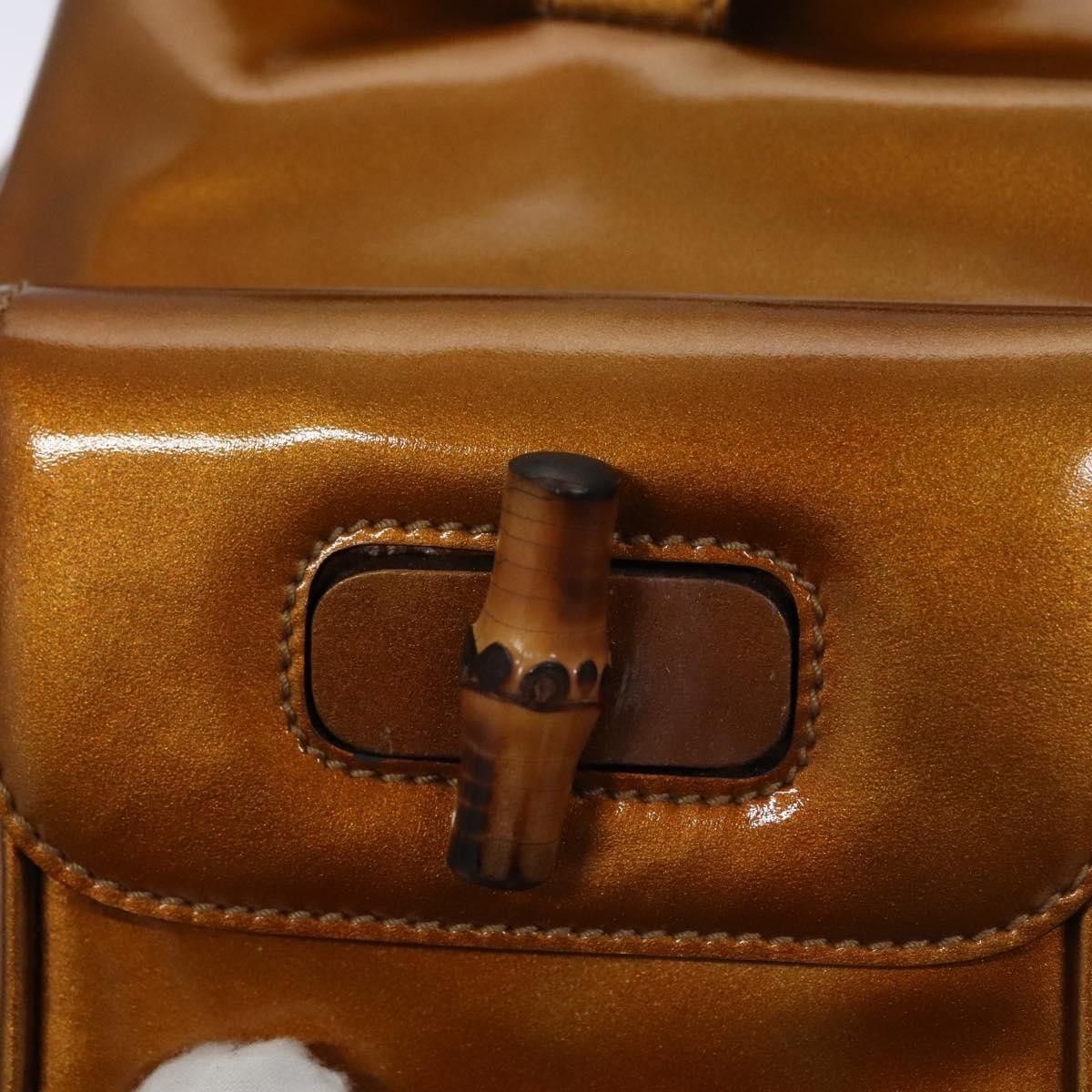 Gucci Vintage Bamboo Backpack Patent