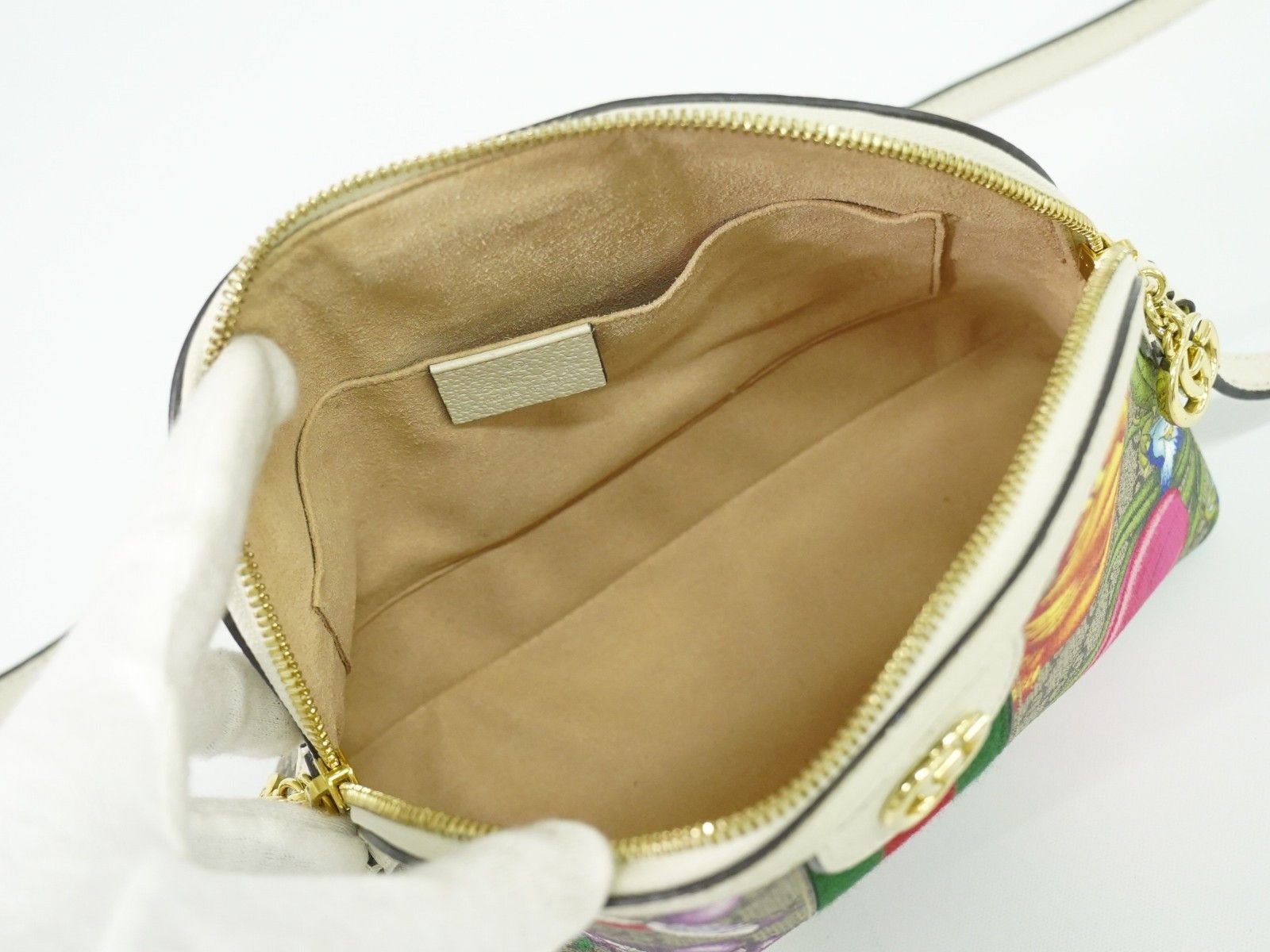 Gucci Gucci Ophidia Dome Shoulder Bag Flora GG Coated Canvas Size ONE SIZE - 4 Thumbnail