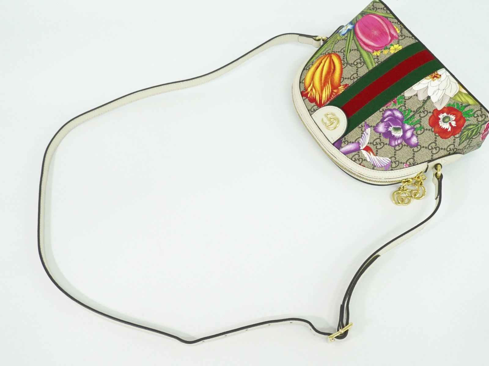 Gucci Gucci Ophidia Dome Shoulder Bag Flora GG Coated Canvas Size ONE SIZE - 7 Thumbnail