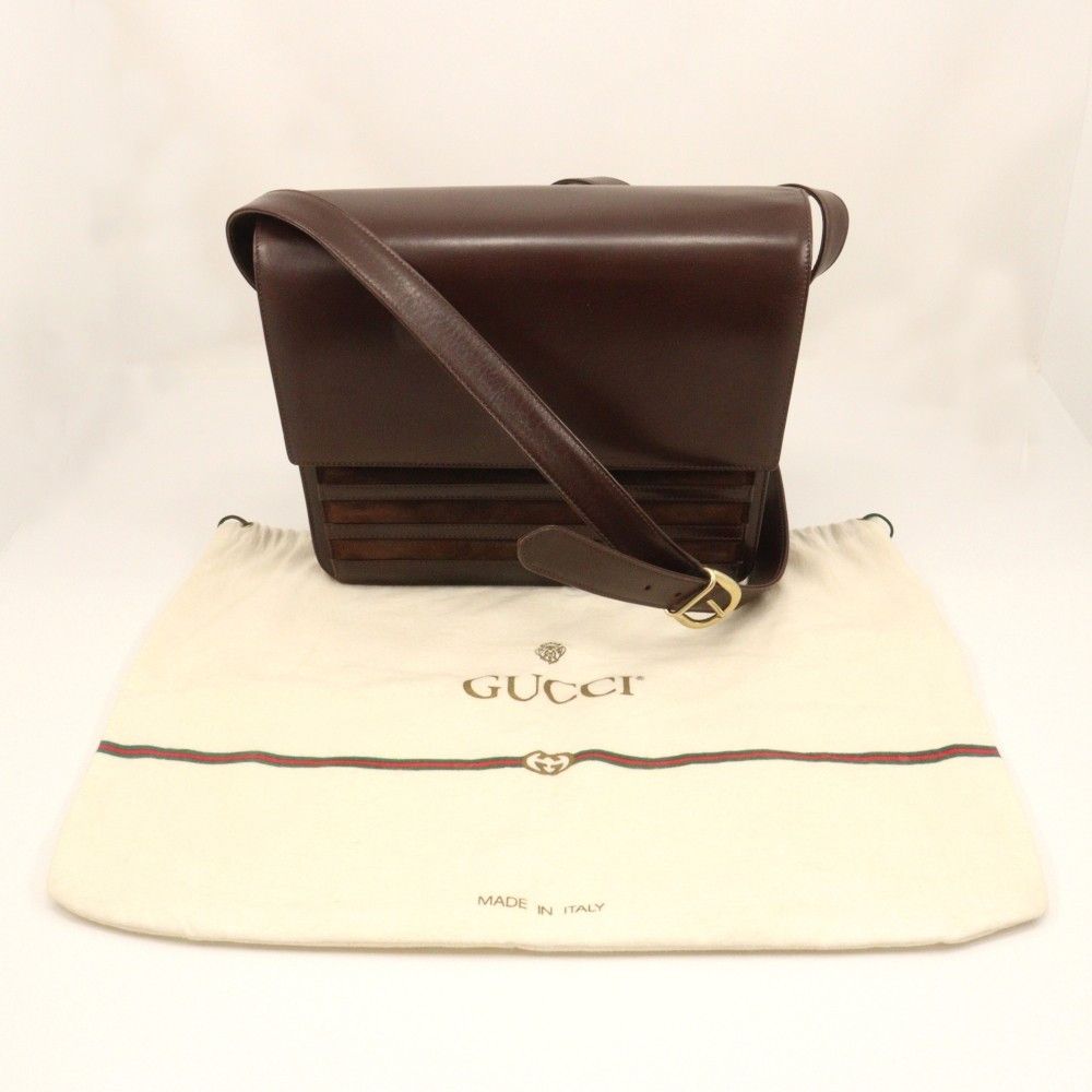 Gucci Gucci Old Gucci shoulder bag Suede and Leather Size ONE SIZE - 9 Thumbnail
