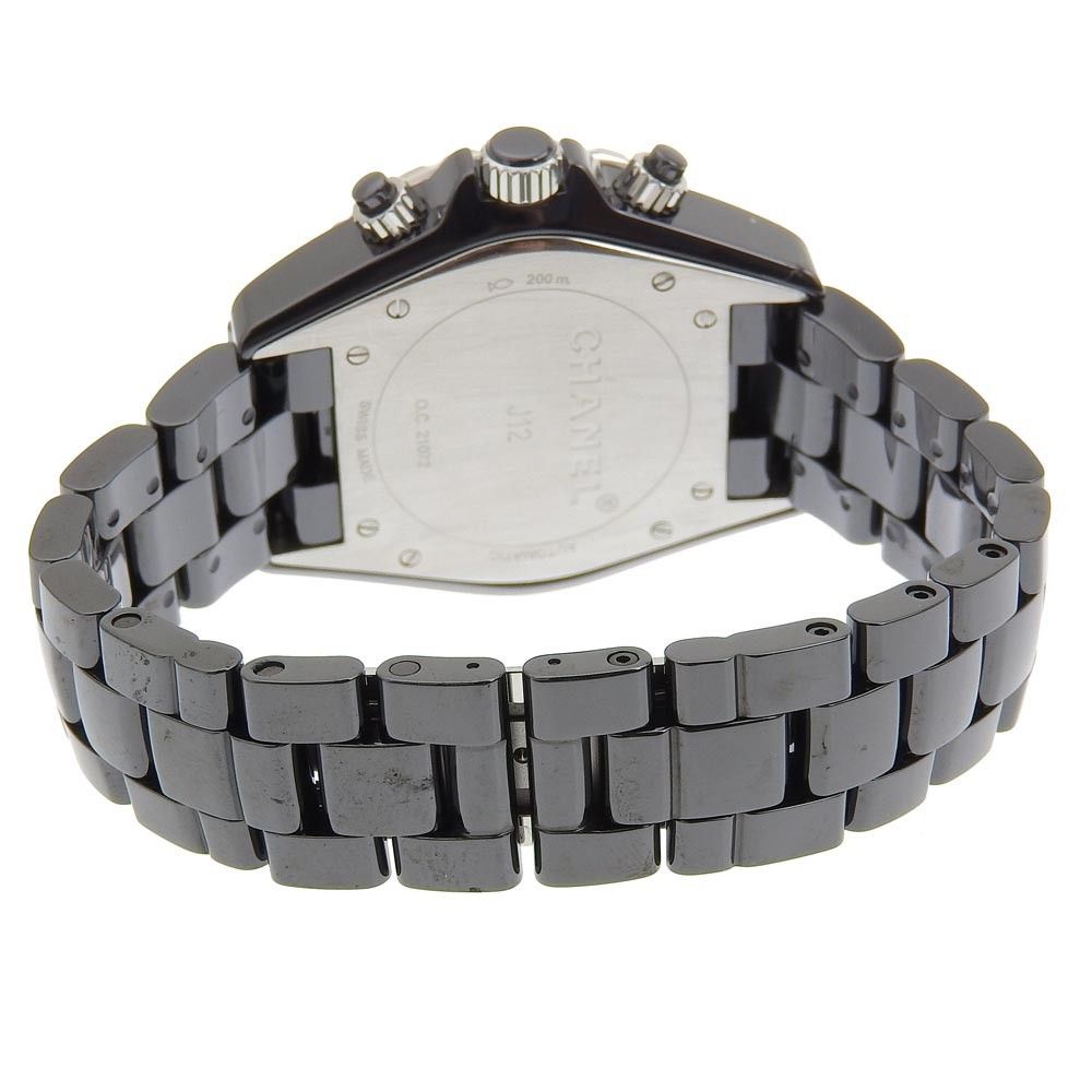Chanel Chanel J12 Chronograph Automatic Watch Ceramic and Stainless Steel Size ONE SIZE - 2 Thumbnail
