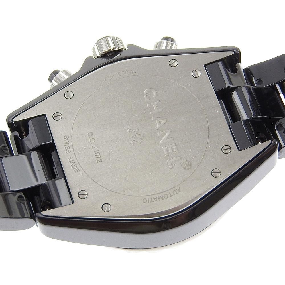 Chanel Chanel J12 Chronograph Automatic Watch Ceramic and Stainless Steel Size ONE SIZE - 5 Thumbnail