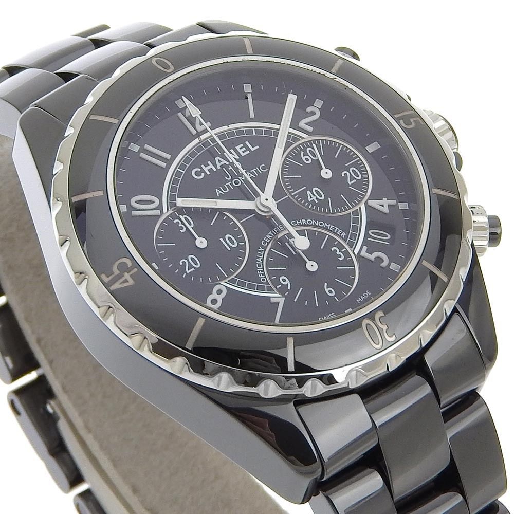 Chanel Chanel J12 Chronograph Automatic Watch Ceramic and Stainless Steel Size ONE SIZE - 10 Thumbnail