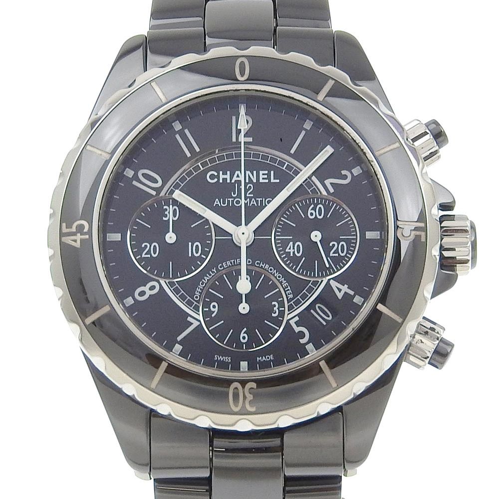 Chanel Chanel J12 Chronograph Automatic Watch Ceramic and Stainless Steel Size ONE SIZE - 6 Thumbnail