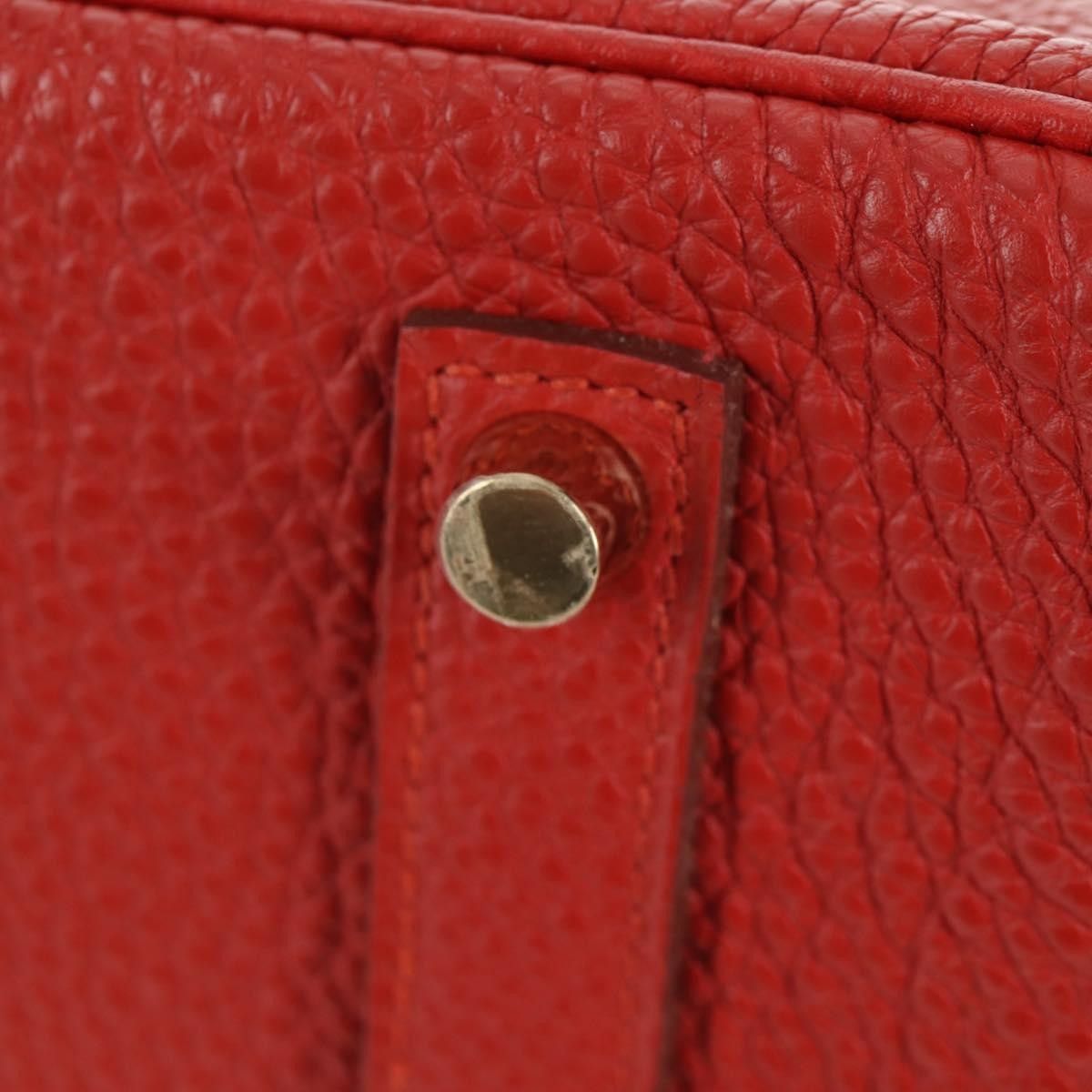 Hermes Hermes Birkin Handbag Red Togo with Gold Hardware Size ONE SIZE - 18 Thumbnail