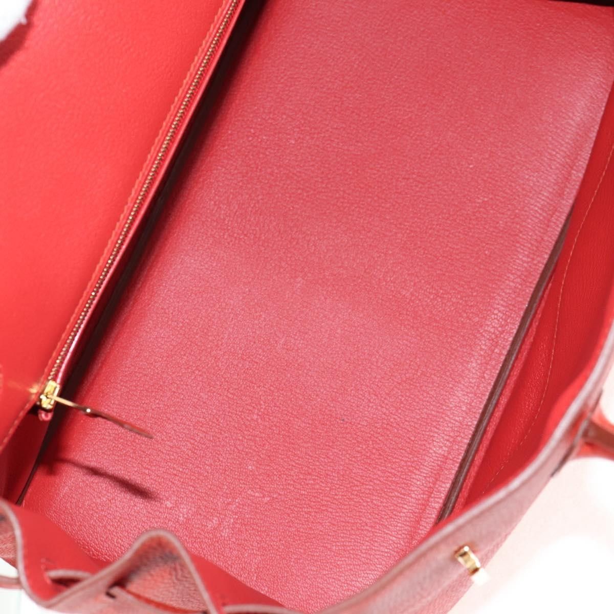 Hermes Hermes Birkin Handbag Red Togo with Gold Hardware Size ONE SIZE - 5 Thumbnail