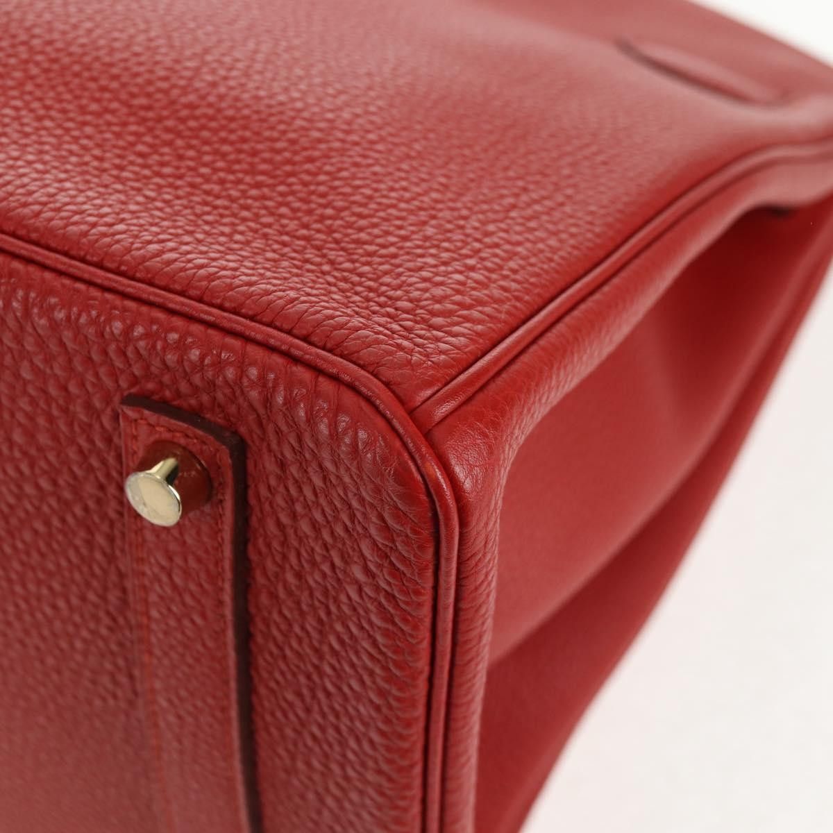 Hermes Hermes Birkin Handbag Red Togo with Gold Hardware Size ONE SIZE - 10 Thumbnail