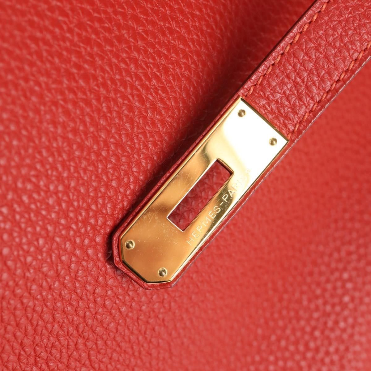 Hermes Hermes Birkin Handbag Red Togo with Gold Hardware Size ONE SIZE - 19 Thumbnail
