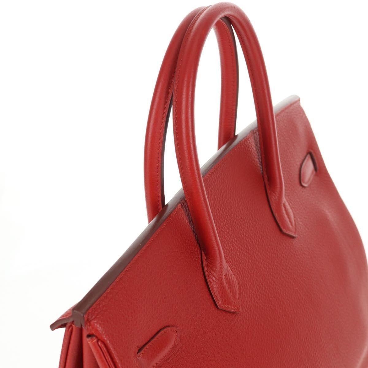 Hermes Hermes Birkin Handbag Red Togo with Gold Hardware Size ONE SIZE - 17 Thumbnail