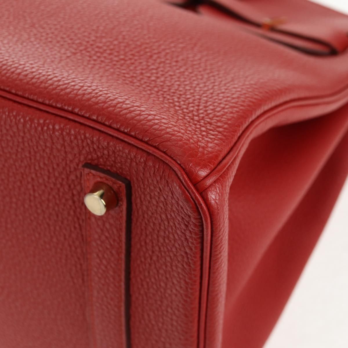Hermes Hermes Birkin Handbag Red Togo with Gold Hardware Size ONE SIZE - 11 Thumbnail