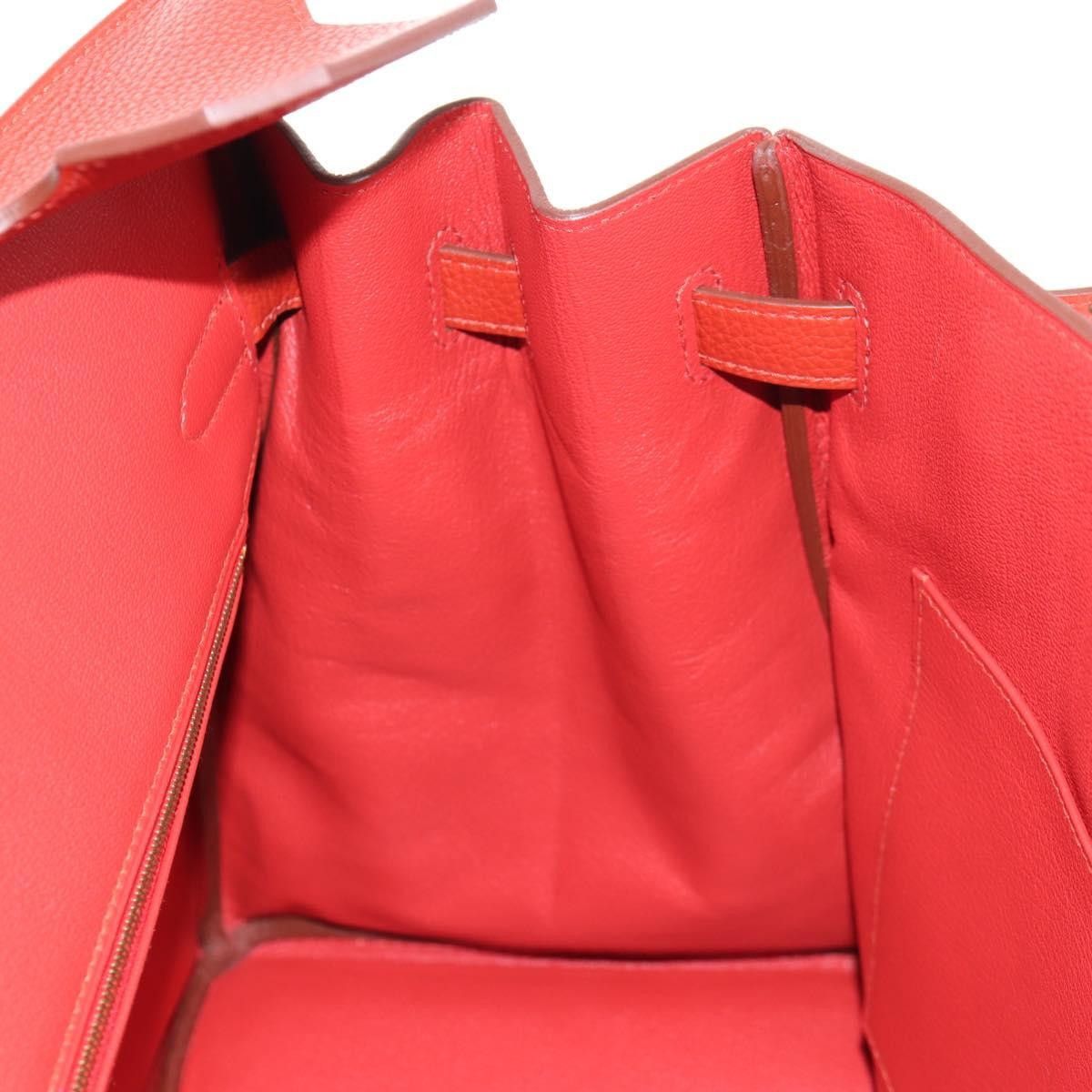 Hermes Hermes Birkin Handbag Red Togo with Gold Hardware Size ONE SIZE - 24 Thumbnail
