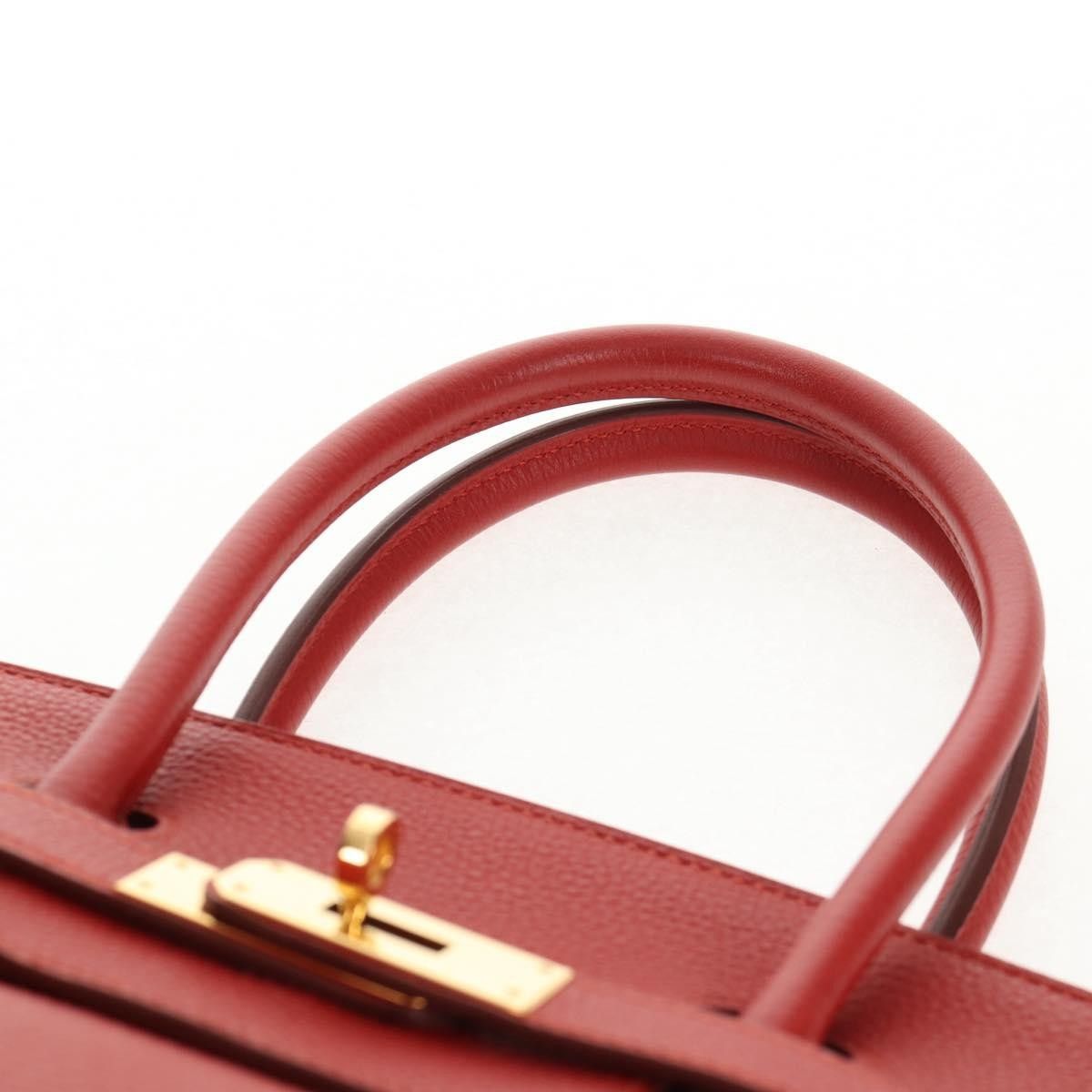Hermes Hermes Birkin Handbag Red Togo with Gold Hardware Size ONE SIZE - 20 Thumbnail