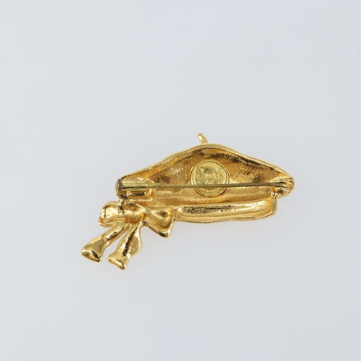 Chanel Chanel Beret Hat Brooch Gold Plated Size ONE SIZE - 2 Thumbnail