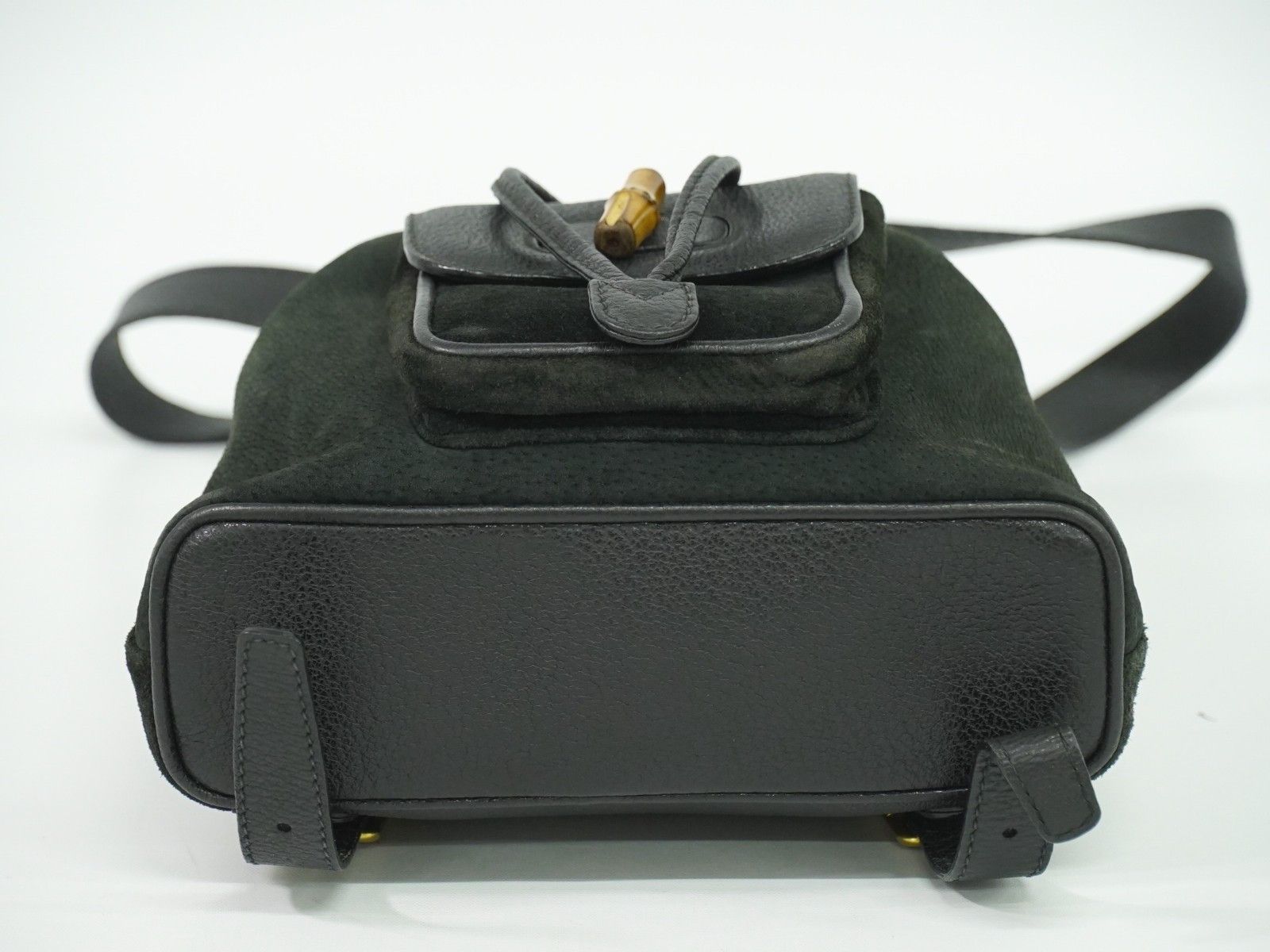 Gucci Gucci Vintage Bamboo Backpack Suede Size ONE SIZE - 8 Thumbnail