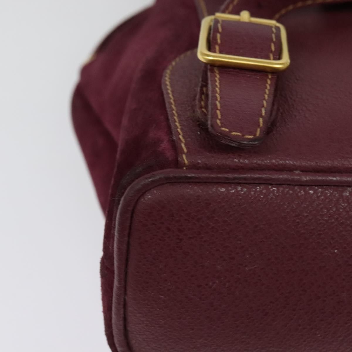 Gucci Gucci Vintage Bamboo Backpack Suede Size ONE SIZE - 11 Thumbnail